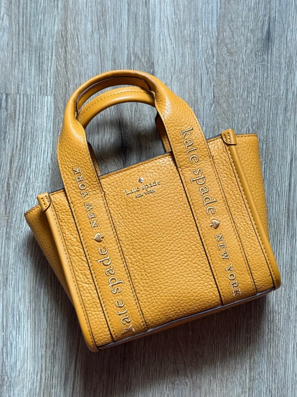 Kate Spade New York Kip Pebble‎ Leather Mini Tote KL936 Squash Blossom Crossbody